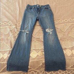 Levi's Blue Flare Wide Leg Jeans